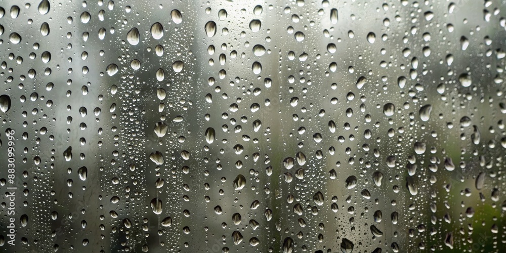 Grainy textured gray backdrop with raindrop overlays for window, weather-themed backdrops, water droplets on translucent glass Grainy textured gray backdrop with raindrop overlays for window, weather-themed backdrops, water droplets on translucent glass