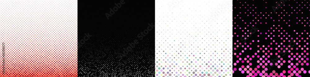 Abstract geometrical dot pattern collection Abstract geometrical dot pattern collection