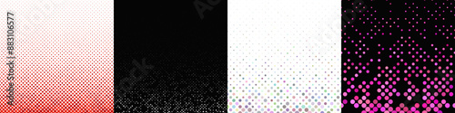 Abstract geometrical dot pattern collection