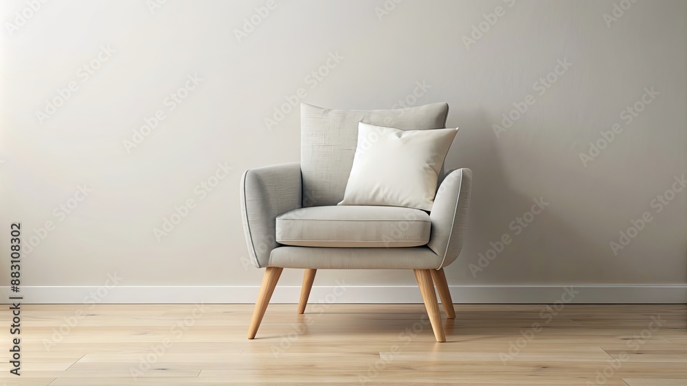 Armchair mockup with blank cushion for customizable design, furniture, interior, decor, living room, home, modern, style Armchair mockup with blank cushion for customizable design, furniture, interior, decor, living room, home, modern, style