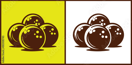 bowling ball icon set bowling ball symbol collection Vector illustration