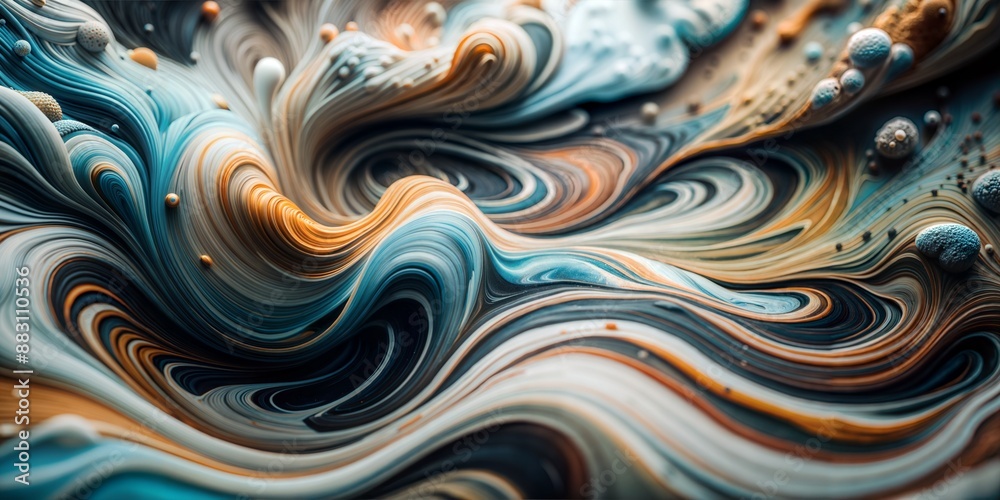 The wave appears to be made up of many different shapes and sizes