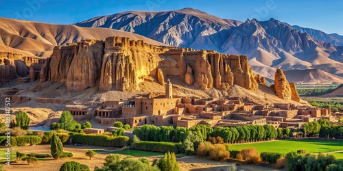 Ancient Buddhist complex of Bamiyan in Afghanistan, Bamiyan, Afghanistan, archaeological site, Buddhist