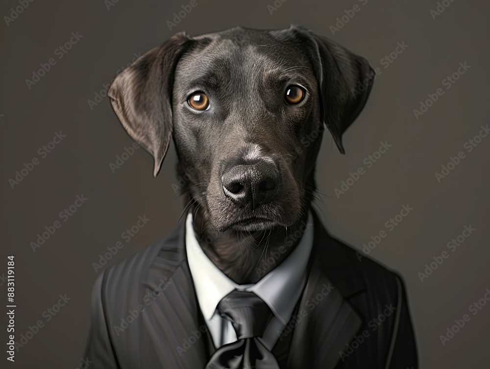 Dog in a business suit Dog in a business suit