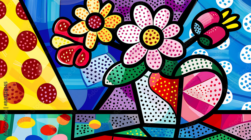 Abstract flower design, wallpaper, the beauty of colorful flowers Abstract flower design, wallpaper, the beauty of colorful flowers