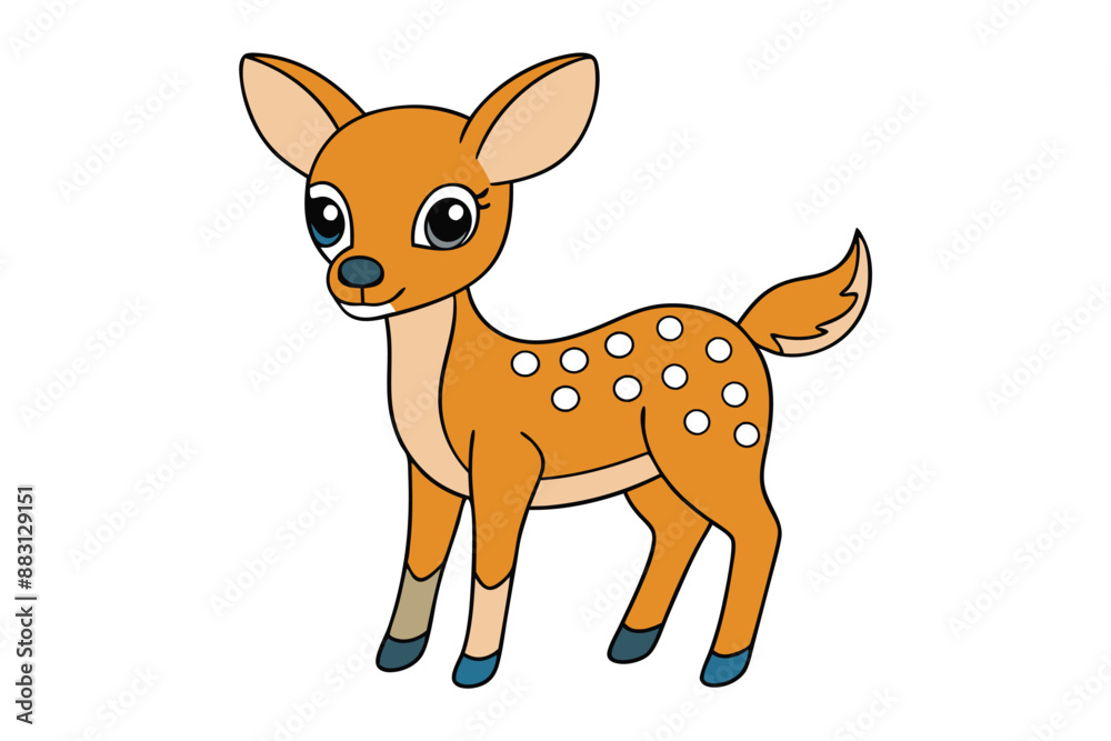 American White-tailed Deer Adobe Illustrator Artwork American White-tailed Deer Adobe Illustrator Artwork