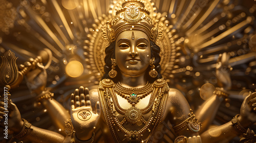 Vishnu, wallpaper, god of wealth and prosperity
