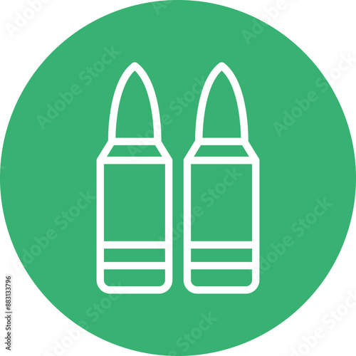 Ammo Vector Line White Circles Multicolors