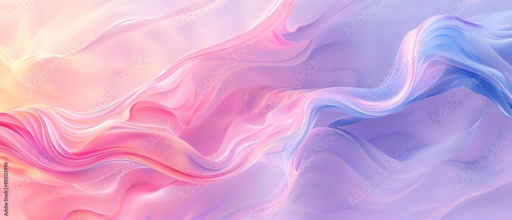 Fototapeta premium ABSTRACT WAVE BACKGROUND WHIT PASTEL COLORS ABSTRACT LIQUID LINES WHIT VIBRANT COLORS SMOOTH WALLPAPER
