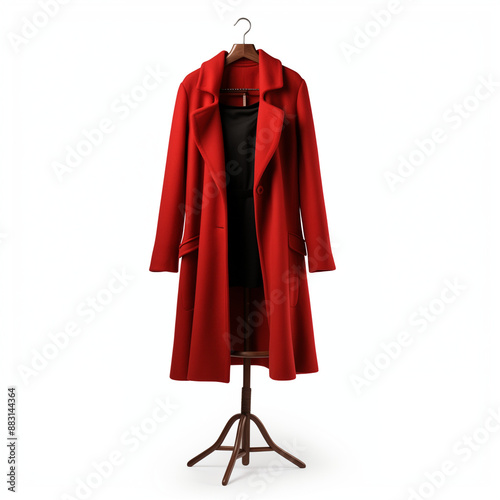 red coat hanger