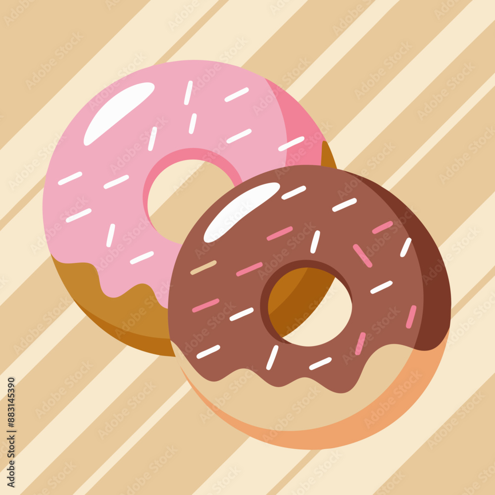 donut with chocolate donut with chocolate