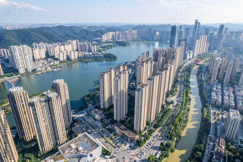 Meixi Lake Park Lake View Houses in Changsha, China photo