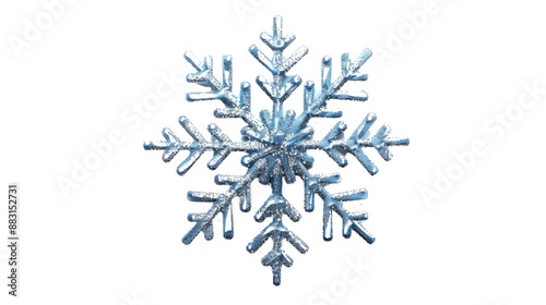 Snowflake on transparent background