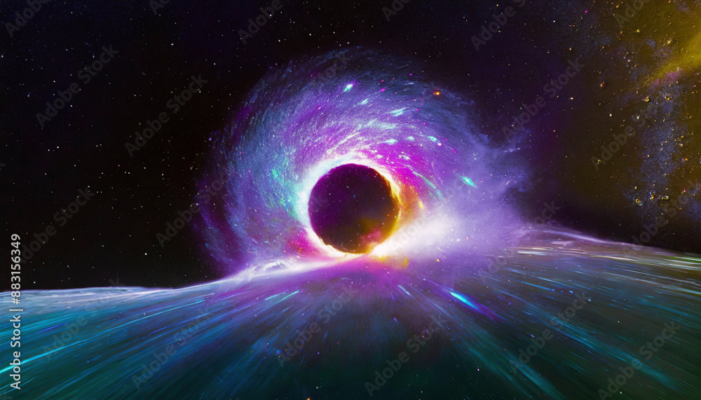 Obraz premium 量子的エネルギーのイメージイラスト