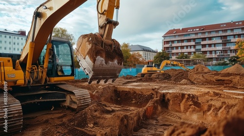 Excavation, filling and preparation of soil related to structural engineering work.