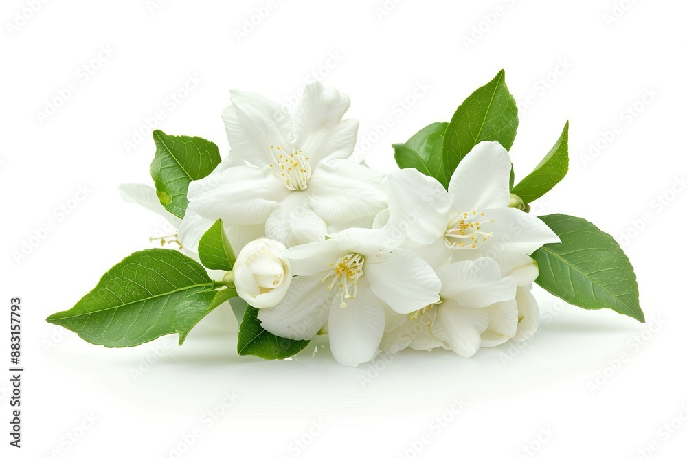 jasmine flower isolated on white background jasmine flower isolated on white background