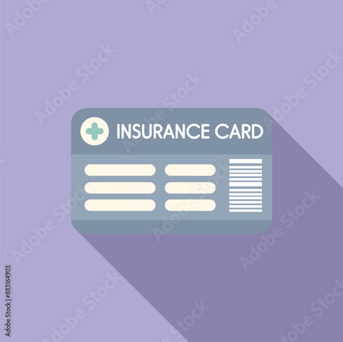 Simple insurance card representing health coverage and medical expenses