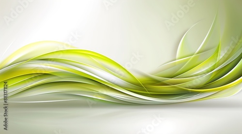 abstract green wave