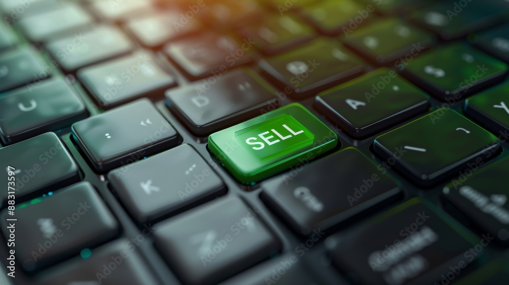 Keyboard with sell button Keyboard with sell button
