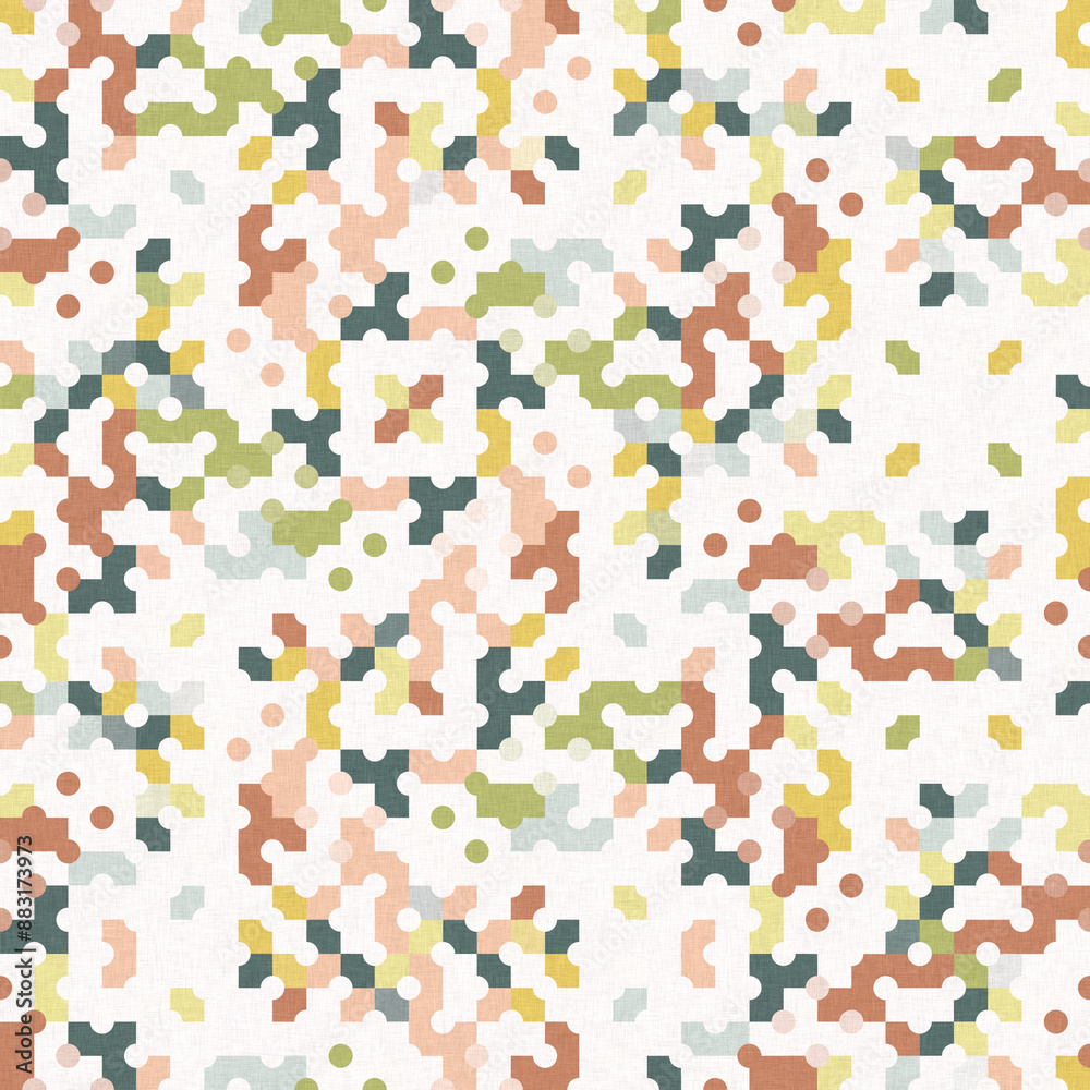 Simple glitch geometric seamless abstract pattern with playful woven summer color. Bright whimsical gender neutral bold irregular shape textile Cotton effect background. Simple glitch geometric seamless abstract pattern with playful woven summer color. Bright whimsical gender neutral bold irregular shape textile Cotton effect background.