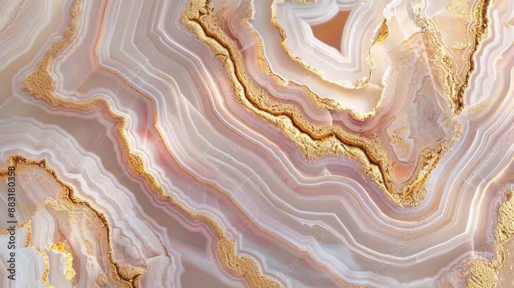Agate Surface With Pink And Gold Agate Surface With Pink And Gold
