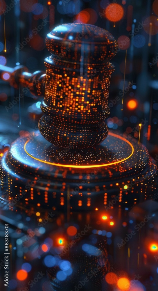 Holographic hammer, future legal system. Holographic hammer, future legal system.