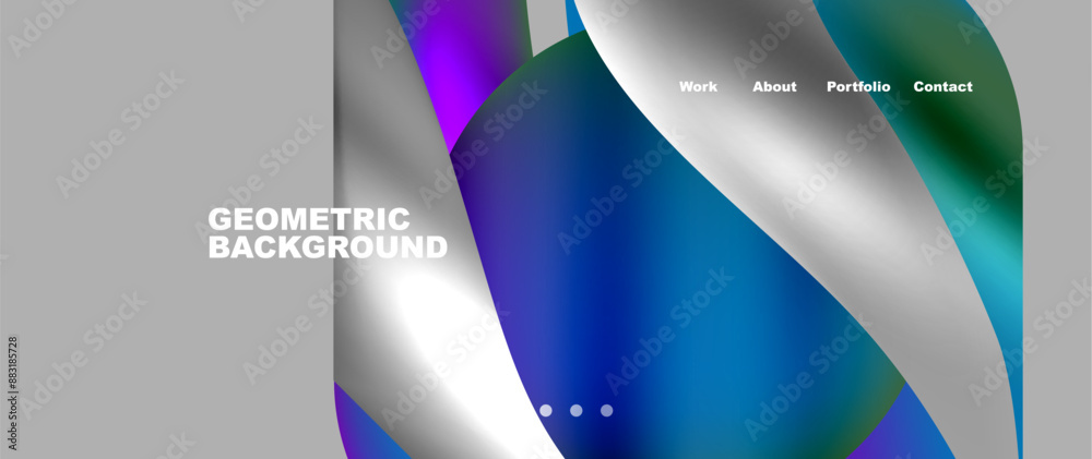 Colorful flowing shapes, wave lines with neon gradients. Vector Illustration For Wallpaper, Banner, Background, Card, Book Illustration, landing page