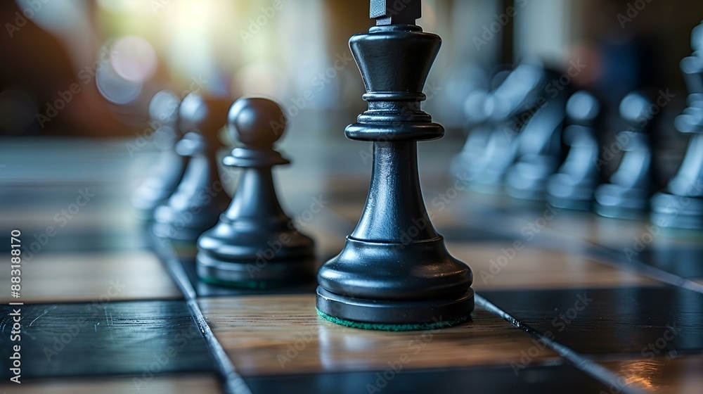 a close up of a chess board with pieces on it. a close up of a chess board with pieces on it.