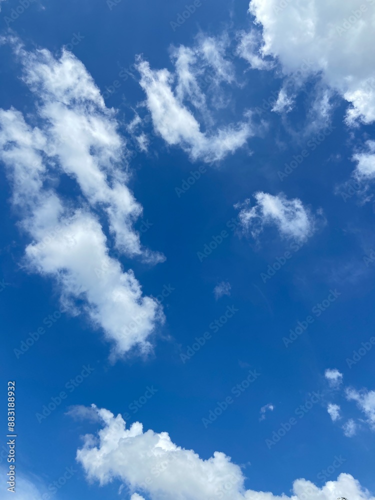 cloudy blue sky on a hot day, suitable for the background, deep blue color, clean sky cloudy blue sky on a hot day, suitable for the background, deep blue color, clean sky