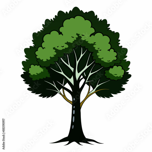 silhouette of tree