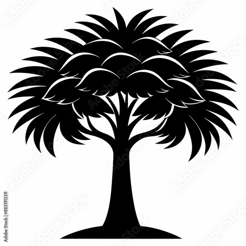 silhouette of tree