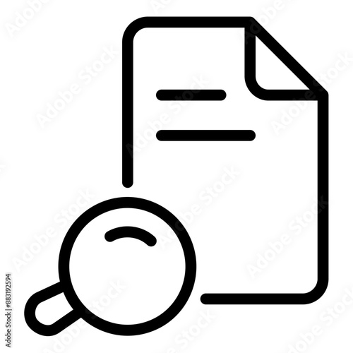 line icon, artboard size 64px, for Tax Audit. Business tax preparation auditor and business accounting vector illustration, accounting paper audit and inspection form concept