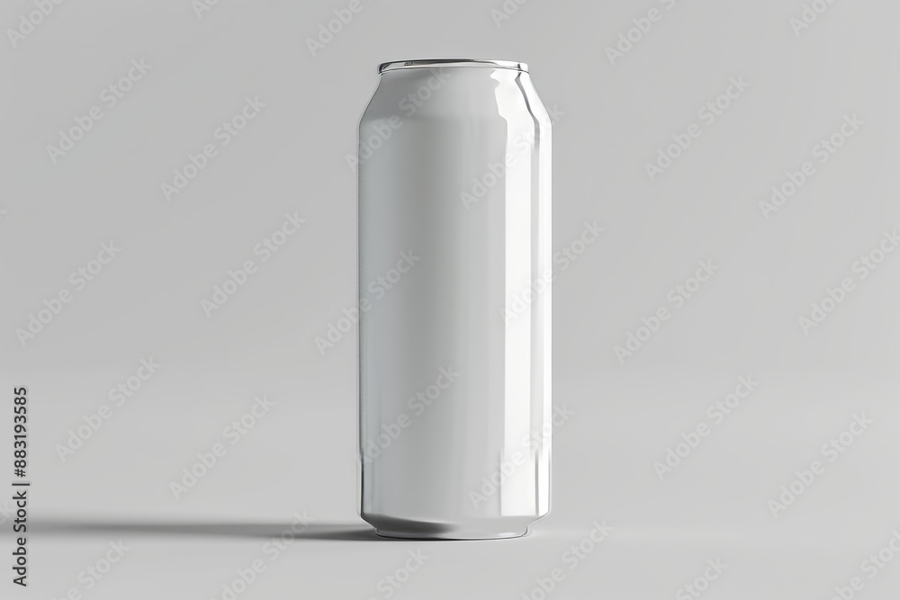 white Soda Can Mockup