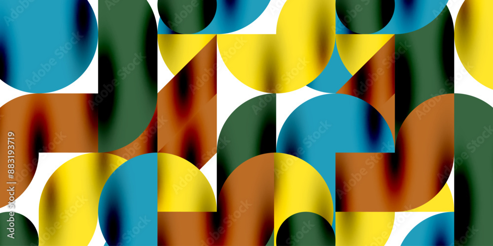 Shadow effect shiny circles and round triangles geometric modern art. Vector Illustration For Wallpaper, Banner, Background, Card, Book Illustration, landing page Shadow effect shiny circles and round triangles geometric modern art. Vector Illustration For Wallpaper, Banner, Background, Card, Book Illustration, landing page