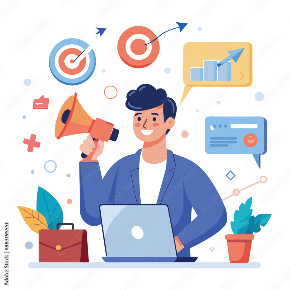 Marketing Campaign illustration Marketing Campaign illustration