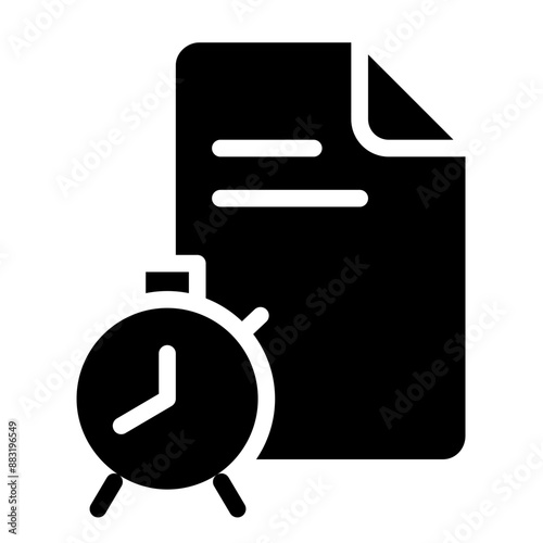 glyph icon, artboard size 64px, for Tax Audit. Business tax preparation auditor and business accounting vector illustration, accounting paper audit and audit form concept