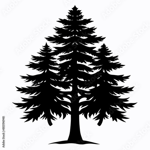 silhouette of tree