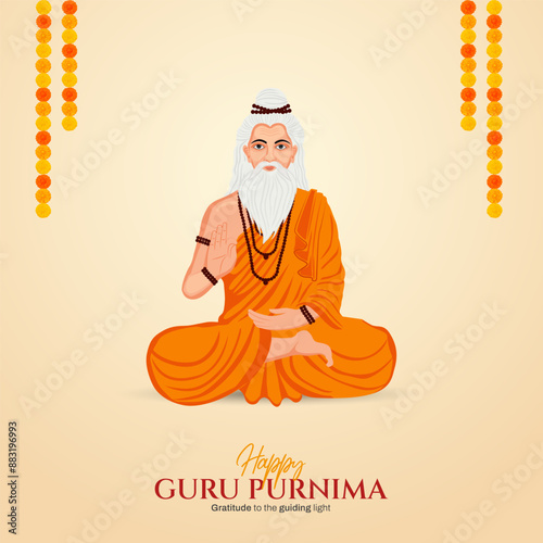 Guru Purnima festival of India teachers gurus give blesses to his shishya Social media post