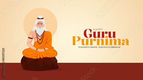 Guru Purnima festival of India teachers gurus give blesses to his shishya Social media post photo