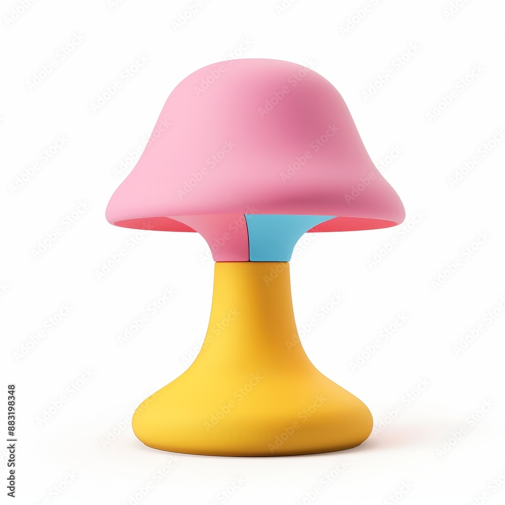 Whimsical Table Lamp on White Background, Perfect for Home Decor Inspiration Generative AI Whimsical Table Lamp on White Background, Perfect for Home Decor Inspiration Generative AI