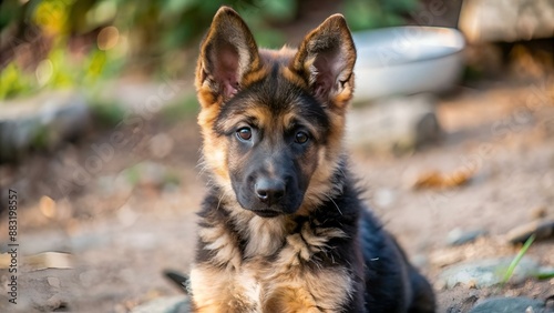 jeune dogue allemand à l'allure pataude