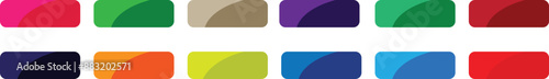 Colorful web button collection flat style vector design decoration.eps10