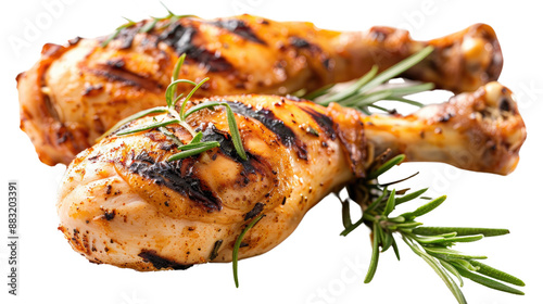 Chicken drumsticks on a transparent background