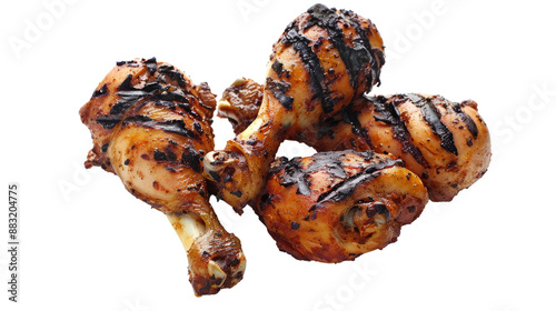 Chicken drumsticks on a transparent background