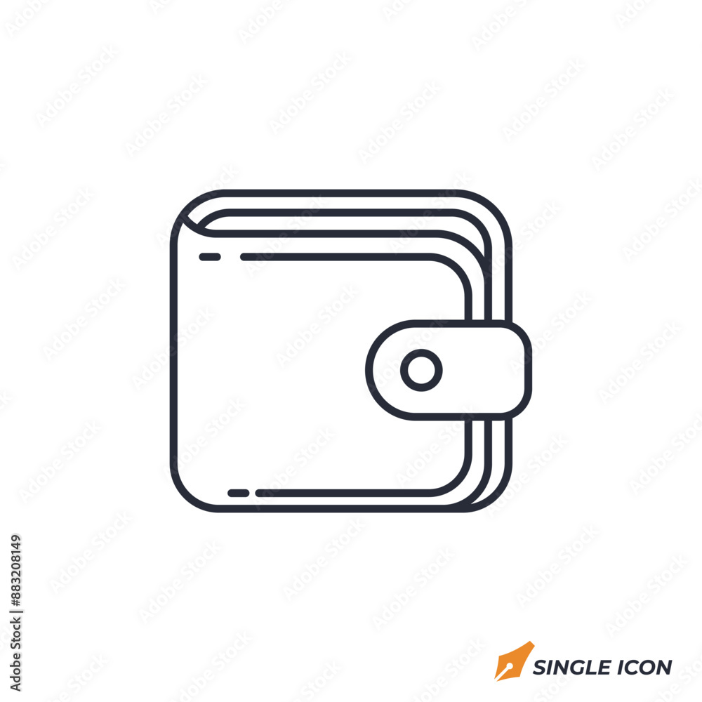 Wallet icon vector illustration. Wallet symbol isolated on white background. Wallet icon vector illustration. Wallet symbol isolated on white background.