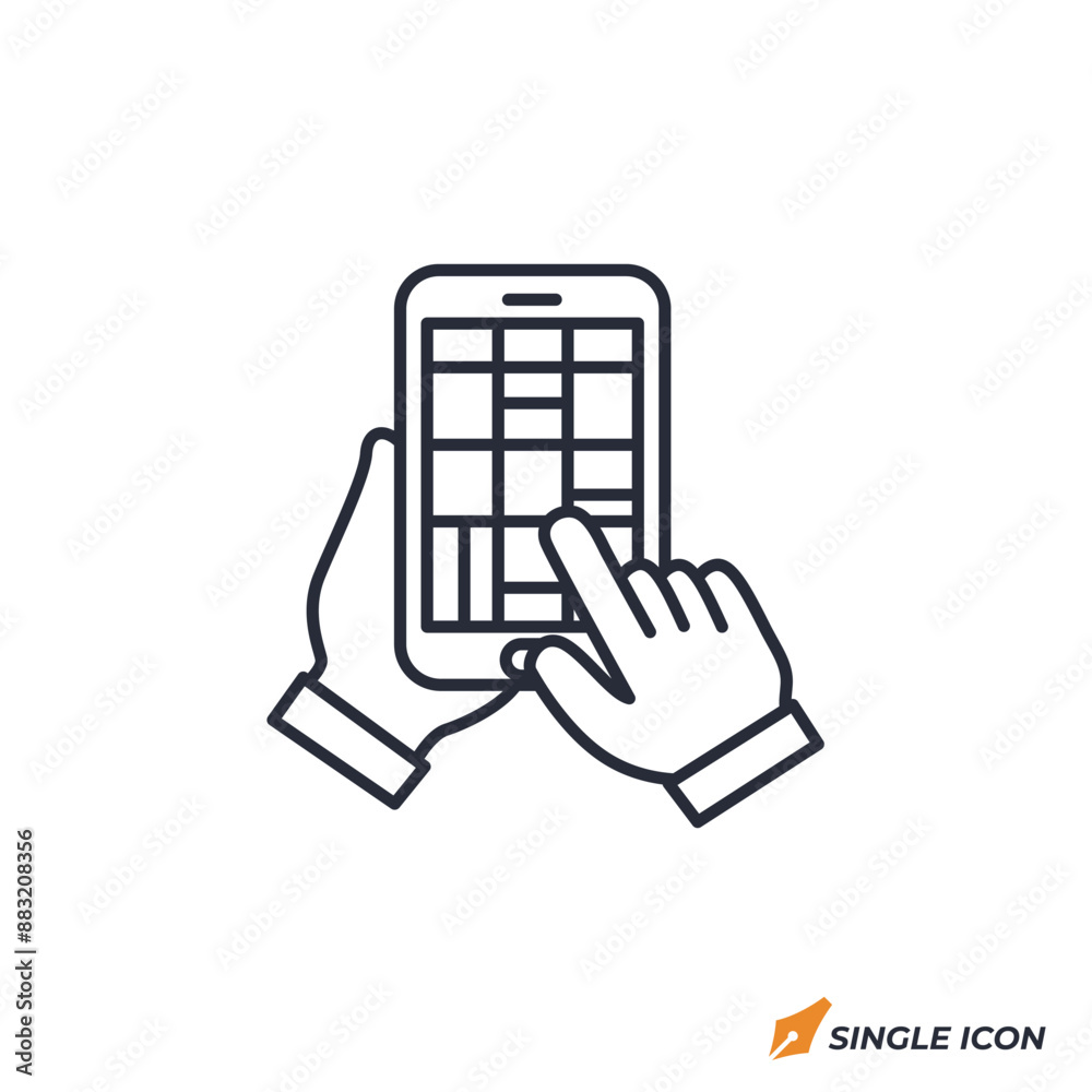Smartphone icon vector illustration. Smartphone symbol isolated on white background. Smartphone icon vector illustration. Smartphone symbol isolated on white background.