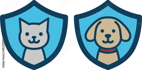 ペット保険のアイコン（Pet insurance icon）