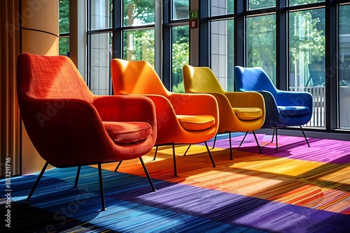 Collaborative leadership strategies in a realistic style, captured from a wide shot angle with a leading lines composition and a grain effect, illuminated by natural light, featuring a