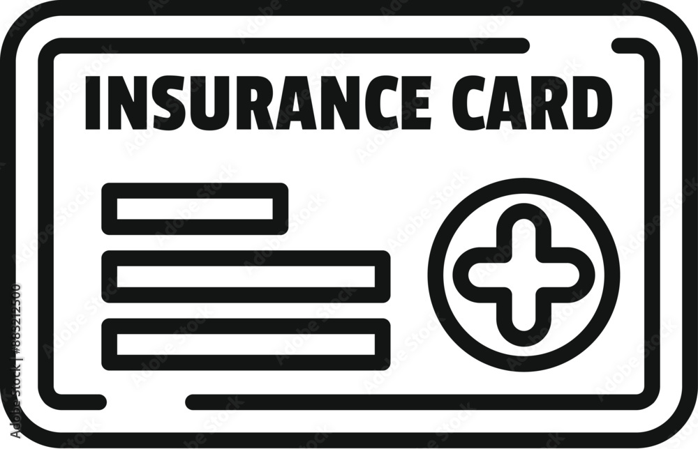 Medical insurance card showing healthcare coverage for peace of mind