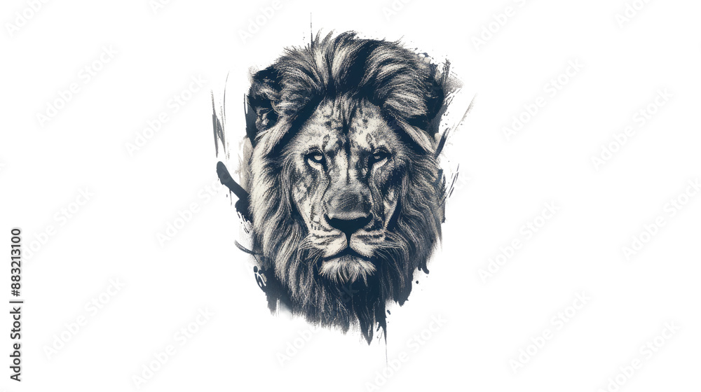 lion head on transparent background lion head on transparent background